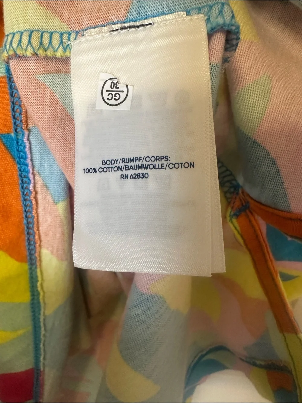 Lands’ End 1X Tropical Floral Cotton Shift Dress Sleeveless Pockets Beach Resort